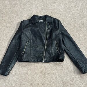 Leather jacket; JACK BB Dakota; black; size medium; good condition